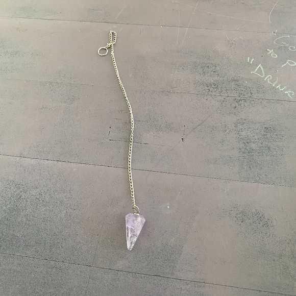 AMETHYST  Chrystal small PENDULUM NEW - Picture 1 of 3